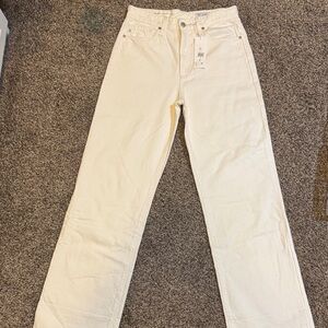 AG Adriano Goldschmied Cream Flare Jeans